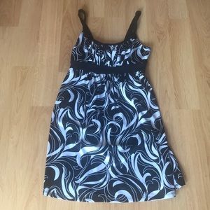 Wrapper Black and White Dress